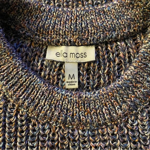 Ella Moss Marge Ribbed Knit Sleeveless Sweater Tank Mood Indigo Size Med… - Picture 9 of 16